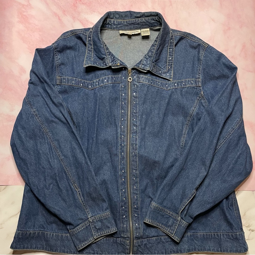 Vintage bedazzled denim jacket